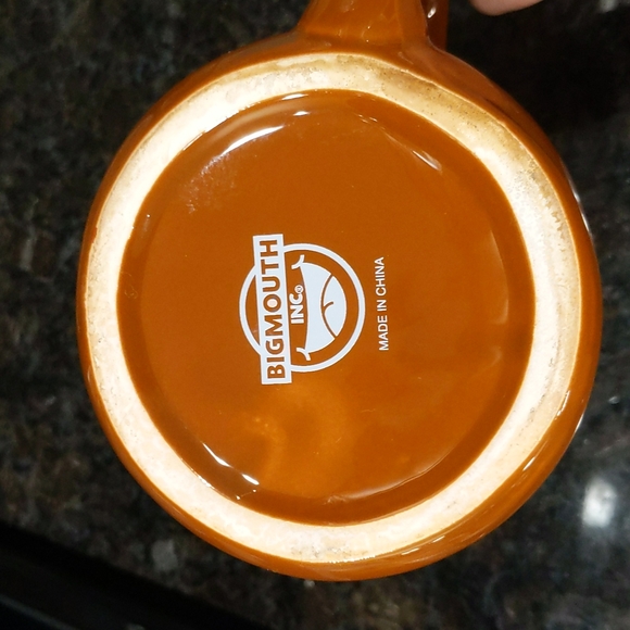 Big Mouth Coffee Makes Me Poop Coffee Mug in the Shape of Poop - Brown - Picture 6 of 7